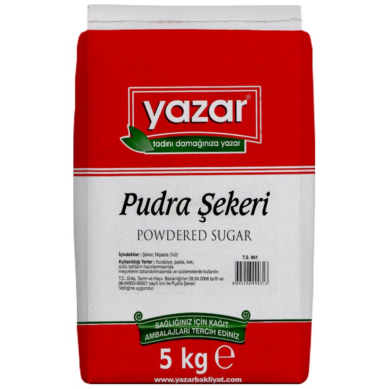 Yazar Pudra Şekeri 5 Kg x 4 Paket